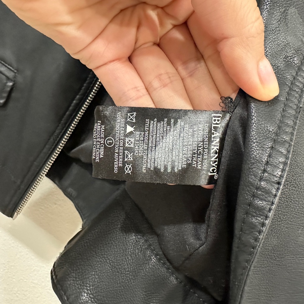 Blank NYC Black Leather Jacket - Picture 3 of 6